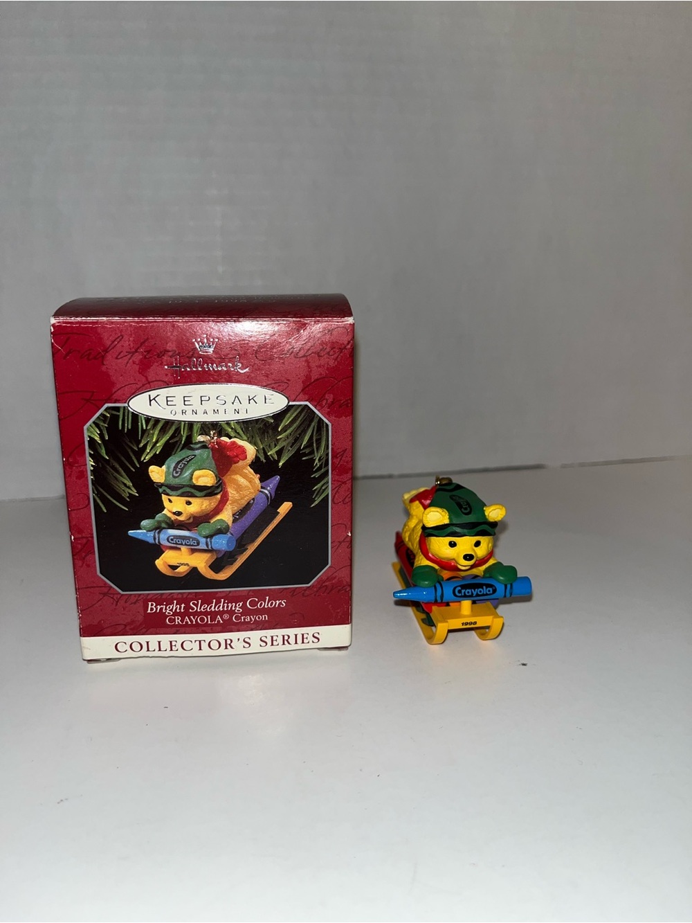 Hallmark Crayola Crayon Bright Sledding Colors Ornament